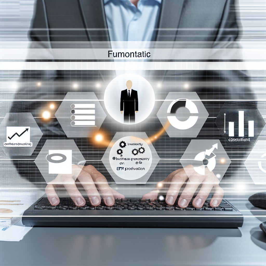 Consultor Protheus analisando gráficos no ERP para melhorar processos de negócios